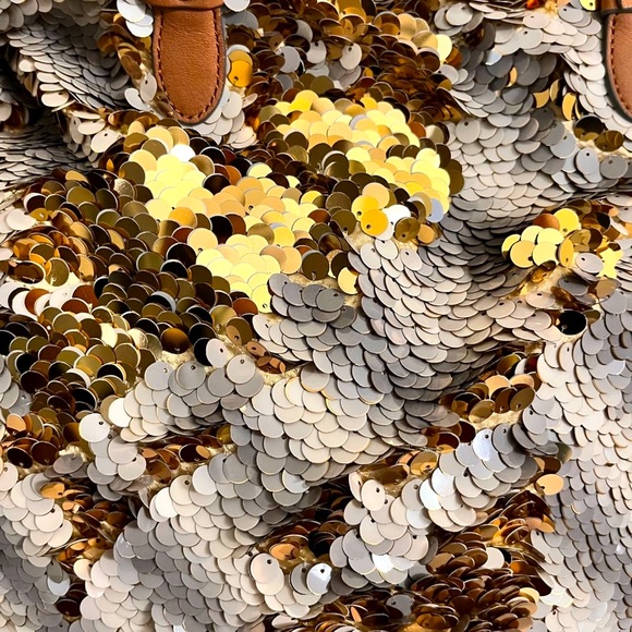 ANTHROPOLOGIE’s Ms.Allbright Specialty Multitonal Sequined Tote bag Medium size - Picture 7 of 12